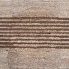 Handmade Wool Shaped Rug Modern Minimalist Beige 6 x 9 Feet Carpet