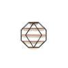 WOODENMOOD Hexa Wall Rack