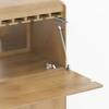 Cabo Solid Wood 2 Door Bar Cabinet In White Oak Finish