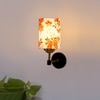 Devansh Metal Electric Wall Light in Black Colour with Multi Shade Count of 1 Light