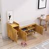 Hexa Red Engineered Wood Shoe Rack in Giant Wood Colour
