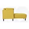 Lacrista Fabric Chaise Lounger in Yellow Colour