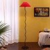 Tory Black Cotton Shade Floor Lamp