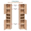 Lofty Tall Wardrobe with Striped Design for Bedroom Storage & Organization