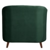 Nilo Velvet 1 Seater Sofa in Green Colour