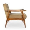 Armari Solid Wood Arm Chair in Golden Color
