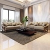 Veronica 3 Seater Fabric Sofa in Honey Beige Colour