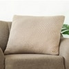 Moss Knit Cotton Cushion Cover  Stone 24X24  Inches