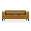 Lewis 3 Seater Fabric Sofa In Ochre Colour