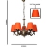 Devansh Gold Antique Wall Mounted Lamp With Off-White Cotton Shade