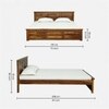 Zvya Solid Wood King  Size Bed Without Storage (Provincial Teak Finish)
