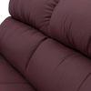 Thiene 3 Seater Leather Sofa in Wine Colour