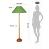 Devansh Wooden Foor Lamp