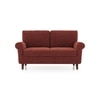 Oxford 2 Seater Fabric Sofa In Dark Coral Colour