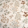 Eva Cream Floral Cotton Comforter Double Bed Reversible 350 Gsm Size 240 X 220 Cms