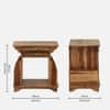 Anderby Sheesham Wood End Table in Rustic Teak Finish