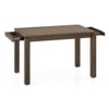 Atlas Solid Wood 4 Seater Storage Dining Table In Danish Walnut Finish