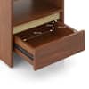 Kaarya Engineered Wood Bedside Table in Wheat Brown Walnut Finish