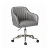 Doe Buck Colm Modern Grey Leatherette Office Chair