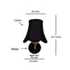 Devansh Gold Wall Mounted Lamp With Black Cotton Shade