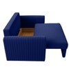 Melano Pull Out Sofa cum Bed in Navy Blue Colour