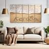 The Castle Decor Kerala Beach Wall Art Set of 5 Digital Painting 27x48 Inch