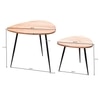 Lexina Solid Wood Nested Tables - Set of 2