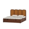 Aaram Sheesham Wood King Size Bed With Hydraulic Storage in Provincial Teak Finish