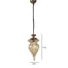 Antique Gold Iron Hanging Light In Antique Gold Colour