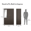 Wren Engineered Wood 3 Door Wardrobe With Mirror in Dark Wenge Finish