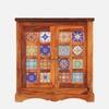 Rangrez Sheesham Wood Cabinet in Honey Oak Finish