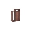 Akari Engineered Wood Bedside Table in Walnut Finish
