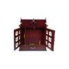 triveni engineered wood prayer unit in mahagony finish