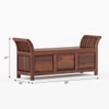 Syan Solid Wood Bench in Provincial Teak Finish