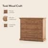 Tuscany Solid Wood Chest of 5 Drawers in Natural Teak Finish
