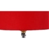 Sienna Red cotton & solid wood table lamp