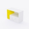 Building Blocks Storage Unit In Yellow & White Colour