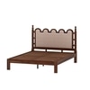 Heritage Solid Wooden King Size Bed Non Storage in Provincial Teak Finish