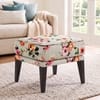 Morgen Ottoman In Peach Floral Colour