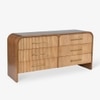 Linn Solid Wood Chest of Drawers in Brown Colour