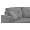 Universe Solid Wood Sofa cum Bed in Dark Grey