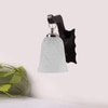Devansh Solid Wood Electric Wall Light in Brown Colour with White Shade Count of 1 Light