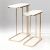 Elvis Metal Side Table in Gold Colour