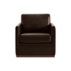 Bobby PU Leather Lounge Chair in Dark Brown