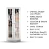 Hexa Multipurpose Storage Rack in Frosty White Colour