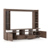 Celestin Engineered Wood Free Standing XL TV Unit in Classic Walnut