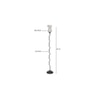 Maynard Black Glass Shade Floor Lamp
