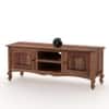 Adam Solid Wood Free Standing TV Unit in Teak Finish