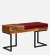 Rawlin Solid Wood Bench in Rustic Teak Finish