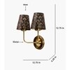 Devansh Metal Electric Wall Light in Gold Colour with Black Shade Count of 2 Lights